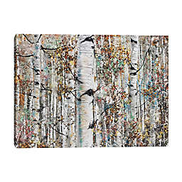 Masterpiece Art Gallery Jeweled Birches 40-Inch x 30-Inch Canvas Wall Décor