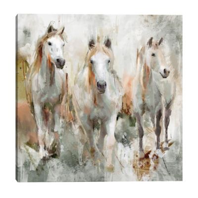 Masterpiece Art Gallery Trifecta 35-Inch Square Canvas Wall Art