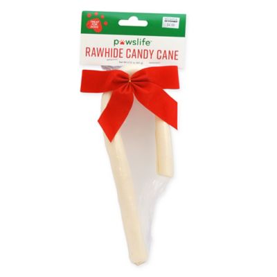 candy cane rawhide dog bones