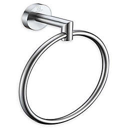 ANZZI Caster 2-Series Towel Ring in Brushed Nickel