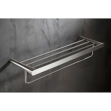 ANZZI&trade; Caster 3-Series Towel Rack in Brushed Nickel. View a larger version of this product image.