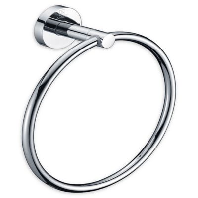 ANZZI Caster Towel Ring in Polished Chrome
