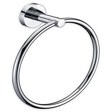ANZZI Caster Towel Ring in Polished Chrome. View a larger version of this product image.