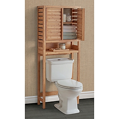 Haven&trade; No Tools Bamboo Over-the-Toilet Space Saver. View a larger version of this product image.