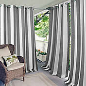 Elrene Aiden Stripe Grommet Indoor/Outdoor Window Curtain Panel