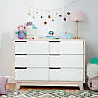Alternate image 3 for Babyletto Hudson 6-Drawer Double Dresser in Natural/White