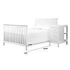 Alternate image 1 for DaVinci Autumn 4-in-1 Crib and Changer Combo Full-Size Bed Conversion Kit in White