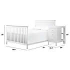 Alternate image 2 for DaVinci Autumn 4-in-1 Crib and Changer Combo Full-Size Bed Conversion Kit in White