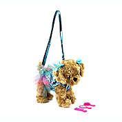 Poochie and Co.&reg; Plush Labradoodle Purse in Blue
