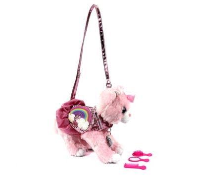 Poochie and Co.&reg; Plush Cat Purse in Pink