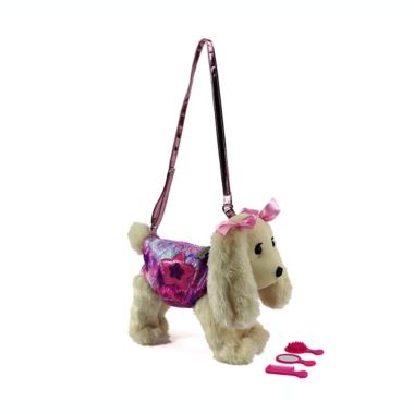 Poochie and Co.® Plush Lizzy Galaxy Sequins Purse | Bed Bath & Beyond