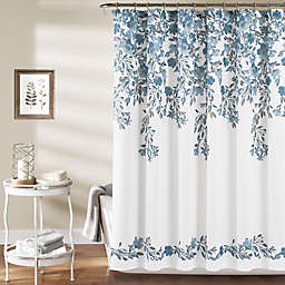 Lush Decor 72-Inch x 72-Inch Tanisha Shower Curtain in Blue/Grey