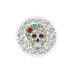 Fiesta® Sugar Skull Round Placemats in White/Black (Set of 4)