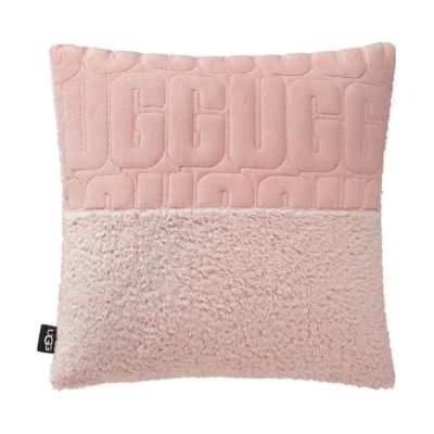 UGG&reg; Iggy Square Throw Pillow in Rosewater