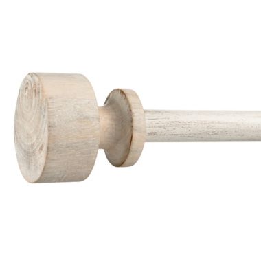 Bee &amp; Willow&trade; Iris 48 to 84-Inch Adjustable Curtain Rod Set in Weathered Oak. View a larger version of this product image.