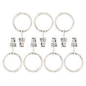 Bee &amp; Willow&trade; Iris Curtain Clip Rings in Weathered Oak (Set of 7)