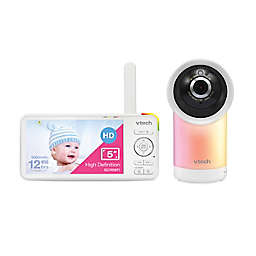 VTech 1080p Smart WiFi Remote Access 360 Degree Pan & Tilt Video Baby Monitor in White