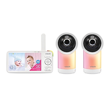 Mam Rose kleur platform VTech® RM5766-2HD 2 Camera 1080p Smart WiFi 360 Degree Pan & Tilt Video  Baby Monitor | buybuy BABY