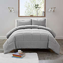 UGG® Devon 3-Piece Reversible Full/Queen Comforter Set in Seal Heather Grey
