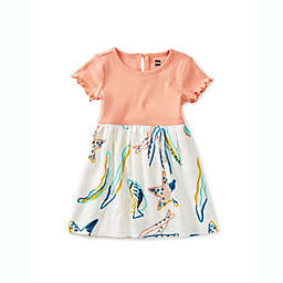 Tea Collection Size 4T Caribbean Empire Dress in Peach