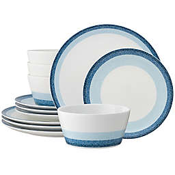 Noritake® Colorscapes Layers Sky 12-Piece Round Dinnerware Set