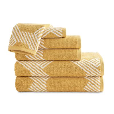 Scott Living Lewis Hygrocotton 6-Piece Bath Towel Set in Ochre