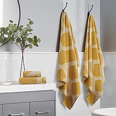 Scott Living Lewis Hygrocotton 6-Piece Bath Towel Set in Ochre. View a larger version of this product image.