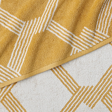 Scott Living Lewis Hygrocotton 6-Piece Bath Towel Set in Ochre. View a larger version of this product image.