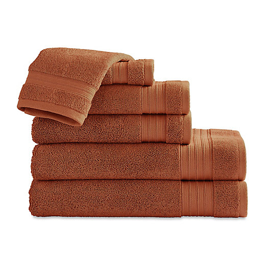 Bedding Heaven Guest Towels ORANGE Pack of 6 Egyptian Cotton Guest Towels
