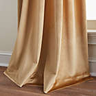 Alternate image 3 for DKNY Velvet Inverted Pleat 96-Inch Tab Top Window Curtain Panels in Gold (Set of 2)