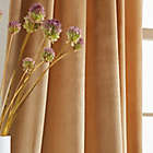 Alternate image 2 for DKNY Velvet Inverted Pleat 96-Inch Tab Top Window Curtain Panels in Gold (Set of 2)