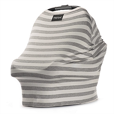 Milk Snob&reg; Multi-Use Car Seat Cover in Cream/Grey Stripe. View a larger version of this product image.