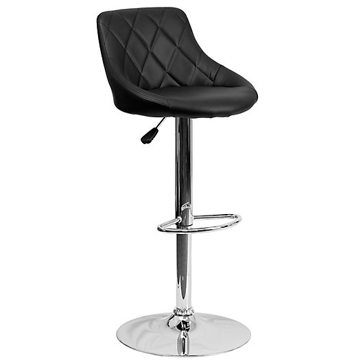 Flash Furniture Contemporary Vinyl, Picture Of A Bar Stool Seats With Backs