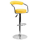 Alternate image 0 for Flash Furniture Vinyl Adjustable Height Bar Stool in Yellow