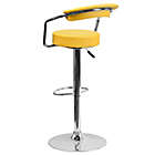 Alternate image 3 for Flash Furniture Vinyl Adjustable Height Bar Stool in Yellow
