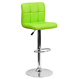 Flash Furniture Quilted Bar Stool in Green
