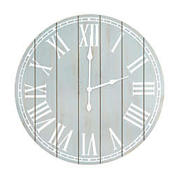 Elegant Designs 23-Inch Rustic Coastal Wall Clock