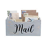 Elegant Designs Wood Tabletop Mail Organizer Box