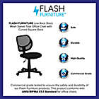 Alternate image 10 for Flash Furniture Mesh Low Back Swivel Task Chair in Black