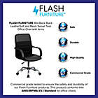 Alternate image 11 for Flash Furniture Mid-Back Faux Leather and Mesh Swivel Task Chair in Black