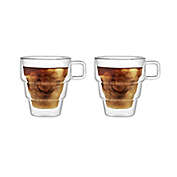 JoyJolt&reg; Pila Double Walled 10 oz. Coffee Cups (Set of 2)