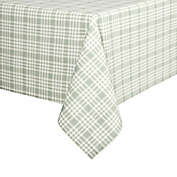 Bee &amp; Willow&trade; Textured Weave Laminated Fabric Check Tablecloth in Smoke