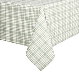 Bee & Willow™ Textured Weave Laminated Fabric Check Tablecloth in Smoke