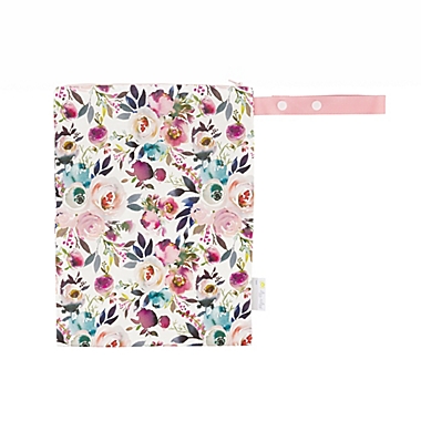 Itzy Ritzy&reg; Travel Happens&trade; Sealed Wet Bag in Blush Floral. View a larger version of this product image.