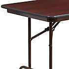 Alternate image 3 for Flash Furniture 6-Foot Rectangular High Pressure Folding Table in Mahogany