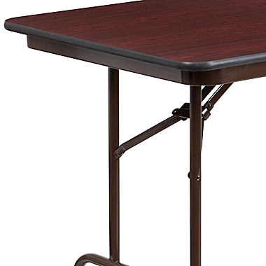 Flash Furniture 6-Foot Rectangular High Pressure Folding Table in Mahogany. View a larger version of this product image.