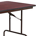 Alternate image 2 for Flash Furniture 6-Foot Rectangular High Pressure Folding Table in Mahogany