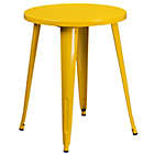 Alternate image 0 for Flash Furniture 24-Inch Round Metal Cafe Table in Yellow