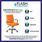 Alternate image 10 for Flash Furniture Mid-Back Vinyl Executive Swivel Office Chair