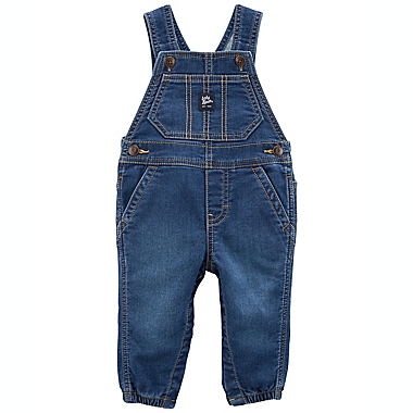 OshKosh B&#39;gosh&reg; Size 18M Soft Knit Overall in Denim. View a larger version of this product image.